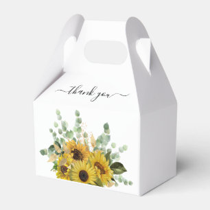 Elegante Blumenblumen Danke für Ihre Hochzeit Geschenkschachtel
