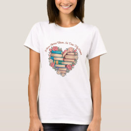 Elegante Blumenbücher T-Shirt