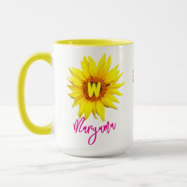 Elegante Blumencoffee Tasse (ihr Name)