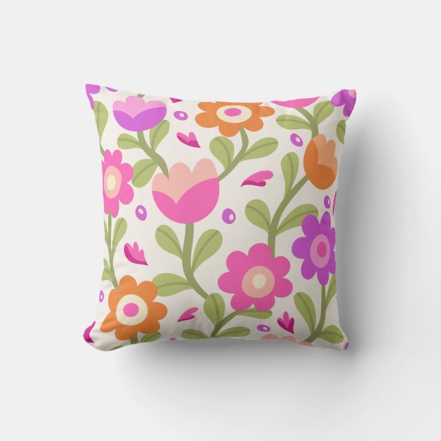 Elegante Blumendesigns - schön und individuell anp Kissen (Vorderseite)