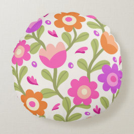 Elegante Blumendesigns - schön und individuell anp Rundes Kissen