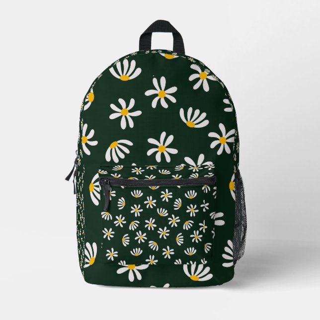 Elegante Blumendrucke | Botanische Wall Kunst | Na Bedruckter Rucksack (Vorderseite)