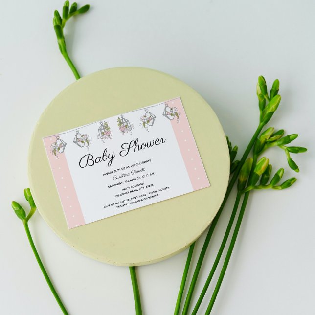 Elegante Blumendusche Einladung (Von Creator hochgeladen)