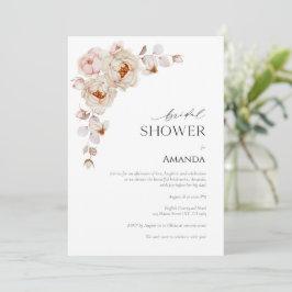Elegante Blumendusche Einladung