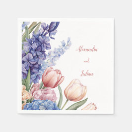 Elegante Blumeneleganz-Tischserviette Serviette