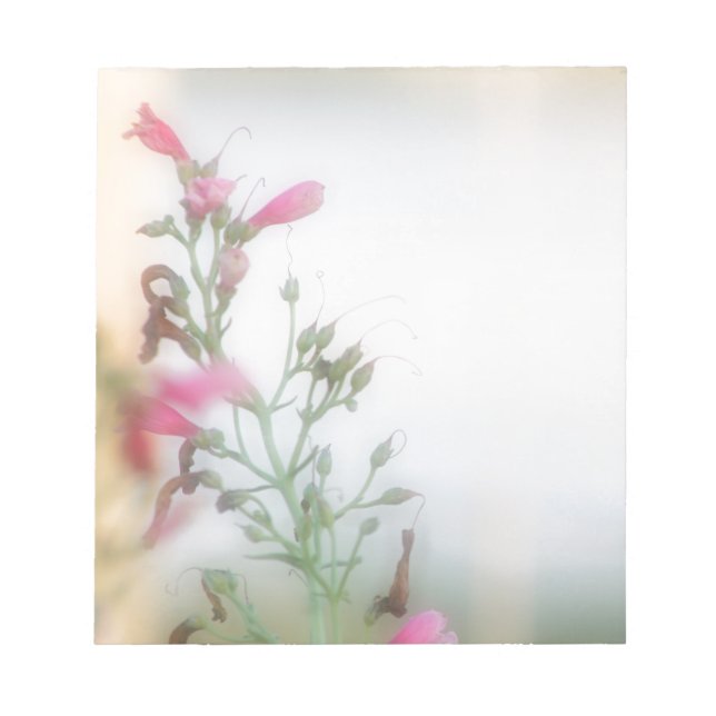 Elegante Blumenfotografie Notizblock (Vorderseite)