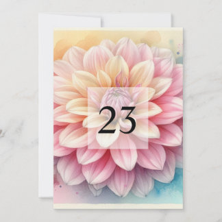 Elegante Blumengrün Aquarell Geburtstagsparty Einladung