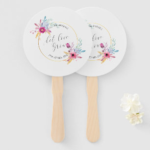Elegante Blumenherr-u. Frau-Wedding   Handfans Fächer