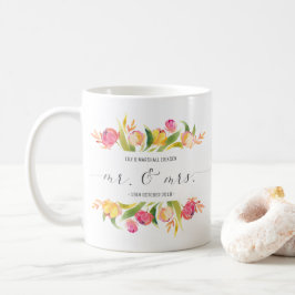 Elegante Blumenherr-u. Frau-Wedding | Tasse