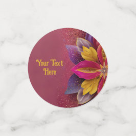 Elegante Blumenhochzeit Konfetti