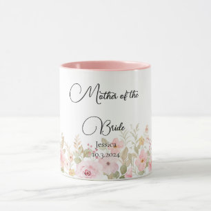 Elegante Blumenhochzeit Personalisierte Hochzeit Tasse