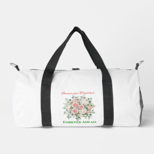 Elegante Blumenhochzeitsuhr Duffle Bag