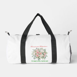 Elegante Blumenhochzeitsuhr Duffle Bag