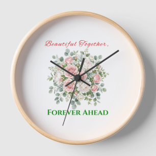 Elegante Blumenhochzeitsuhr Uhr