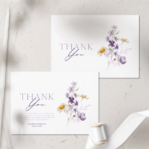 Elegante Blumenkarte Dankeschön Karte