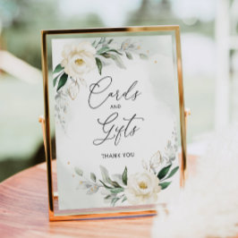 Elegante Blumenkarten und Geschenke Poster