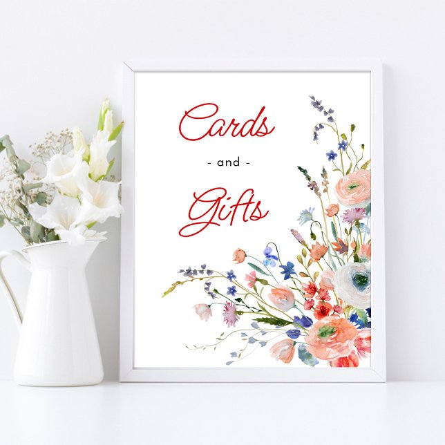 Elegante Blumenkarten und Geschenkposter Poster (Von Creator hochgeladen)