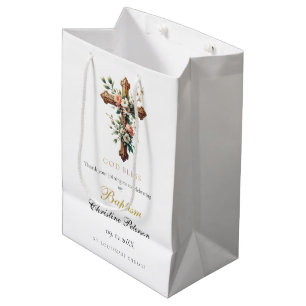 Elegante Blumenkreuzung Mittlere Geschenktüte