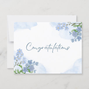 Elegante Blumenkunst Glückwünsche Postkarte