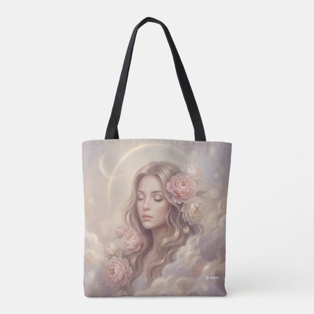 Elegante Blumenmuster-Tasche (Rückseite)
