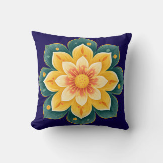 Elegante Blumenprint-Kissen Kissen
