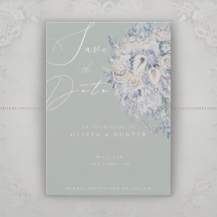 Elegante Blumenstrauß-Hochzeit-Sparen Sie das Datu
