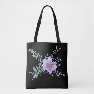 Elegante Blumentasche - rosa Blume Design