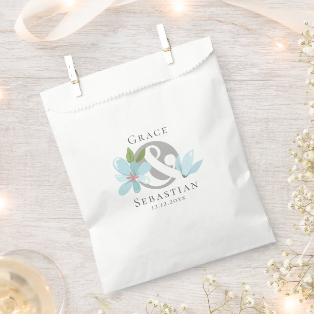 Elegante Blumenverkleidung Geschenktütchen (Ausgeschnitten)