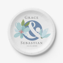 Elegante Blumenverkleidung Pappteller