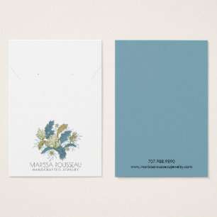 Elegante Blumenweine mit Nekklasseanzeigekarte