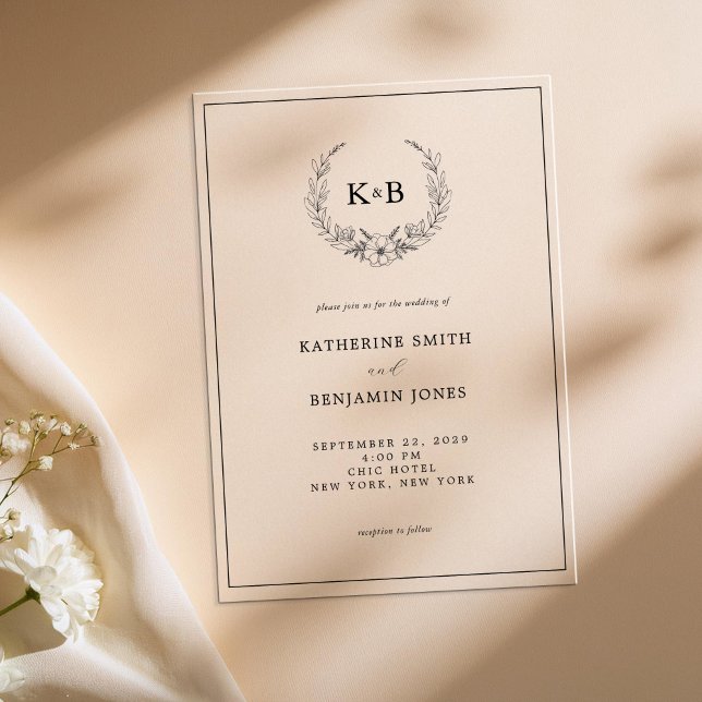 Elegante Blumenzeremonie Acryleinladungen (Von Creator hochgeladen)