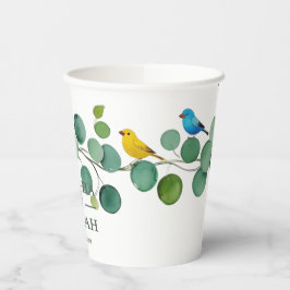 Elegante Blumenzwiebelhochzeit Pappbecher