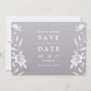 Elegante Blumenzwiebeln Chinoiserie Hochzeit speic Save The Date