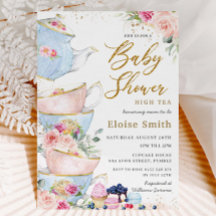 Elegante Blush Blumenstrauß Party Kinderdusche