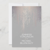 Elegante Blush Confetti Punkte auf leicht grau