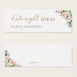 Elegante Blush Date Night Ideas Polterabend Card<br><div class="desc">Elegante Blush Date Night Ideas Polterabend Card</div>