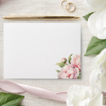 Elegante Blush Floral Wasserfarbe Moderne Hochzeit