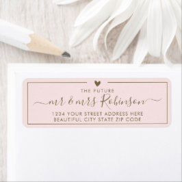 Elegante Blush-Gold-Script-Hochzeitsskrippe-Rückse