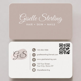 Elegante Blush-Mauve Professional Visitenkarte