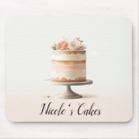 Elegante Blush Peach Floral Cake Küche Bäckerei