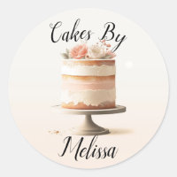 Elegante Blush Peach Floral Wedding Cake Bäckerei