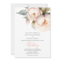Elegante Blush Peony Watercolor