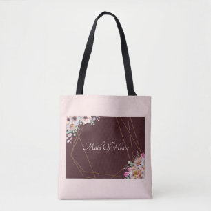 Elegante Blush-Pink-Anemone-Blumenmuster mit geome