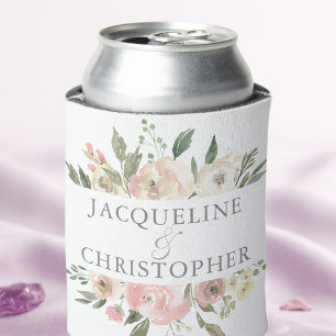 Elegante Blush Pink Bläserner Frühling Hochzeit Dosenkühler