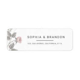 Elegante Blush Pink & Dark Gray Blues Hochzeit