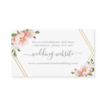 Elegante Blush Pink Gold Hochzeitswebsite