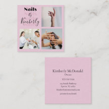 Elegante Blush-Pink-Schwarze-Script-3-Foto-Nagelsa