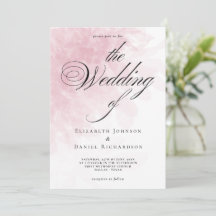 Elegante Blush Pink Watercolor Hochzeit