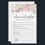 Elegante Blush Rose Grüne Ratschläge und Wünsche K<br><div class="desc">Ein schöner rosa rosa rosa Blumenrand rundet diese Karte ab. Wenn Sie mehr passende Produkte benötigen,  schreiben Sie mir bitte.</div>