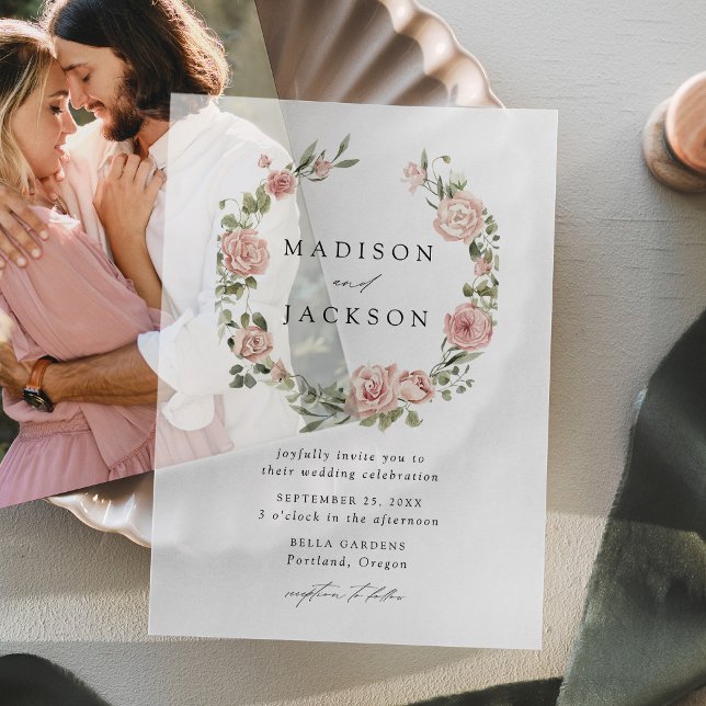 Elegante Blush-Rose und Grünkreidefeier (Von Creator hochgeladen)